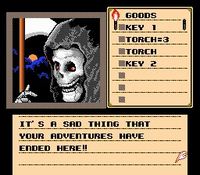 une photo d'Ã©cran de Shadowgate sur Nintendo Nes